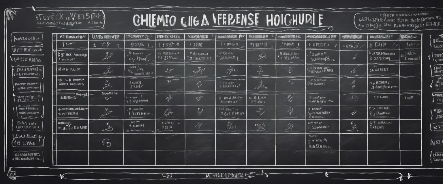 Exercise routine schedule